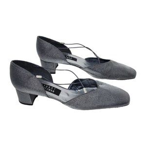 Stuart Weitzman Charcoal Block Heels